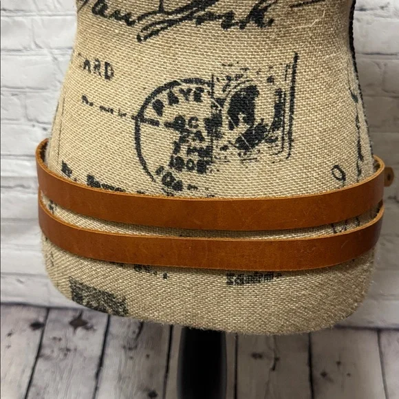 New Leather Candies Brown Double Buckle Belt L/XL - Picture 3 of 10